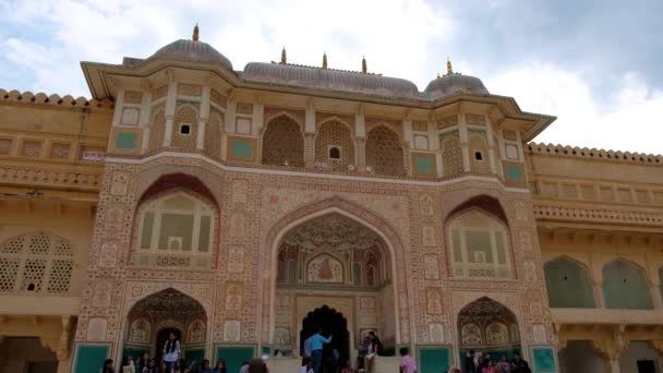 Jaipur Rajasthan India September 2019 Prachtig Versierde Ganesh Pol Ganesh — Stockvideo