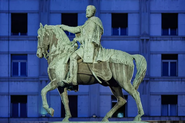 Belgrade Serbia August 2019 Statue Serbian Ruler Prince Mihailo Obrenovic — Stock Photo, Image