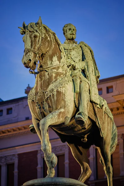Belgrade Serbia August 2019 Statue Serbian Ruler Prince Mihailo Obrenovic — Stock Photo, Image
