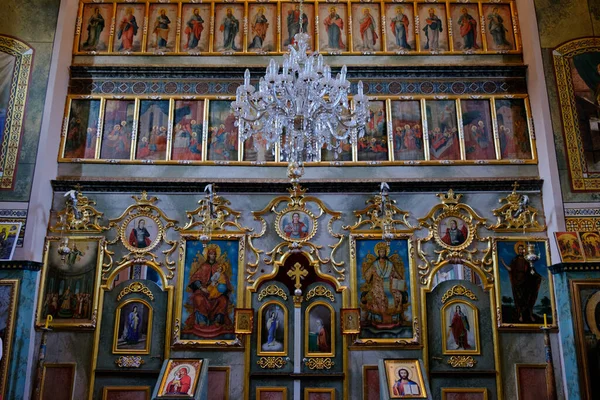 Fruska Gora Serbia Marzo 2019 Iconostasis Mala Remeta Monasterio Ortodoxo —  Fotos de Stock