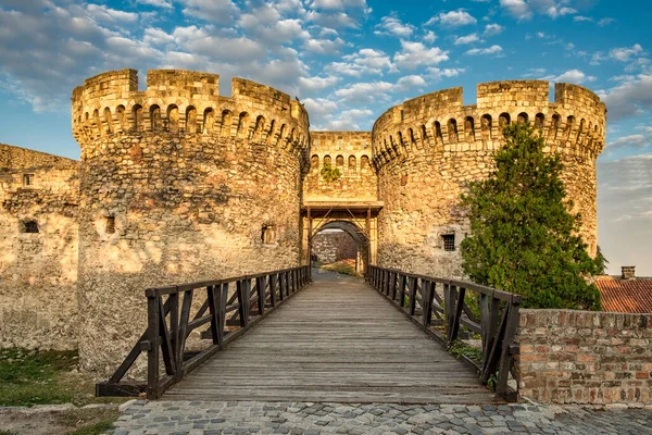 Zindanpoort Van Het Historische Fort Van Belgrado Het Kalemegdan Park — Stockfoto