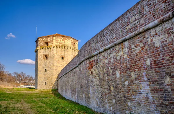 Πύργος Νεμπόισα Μεσαιωνικός Πύργος Και Μπουντρούμι Στο Φρούριο Του Βελιγραδίου — Φωτογραφία Αρχείου