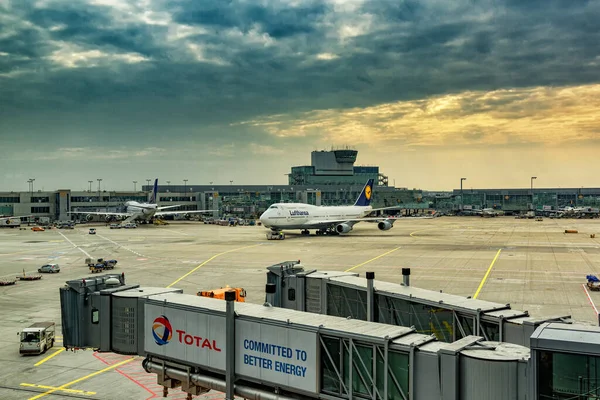 Frankfurt Alemanha Setembro 2017 Aeroporto Frankfurt Flughafen Frankfurt Main Dos — Fotografia de Stock