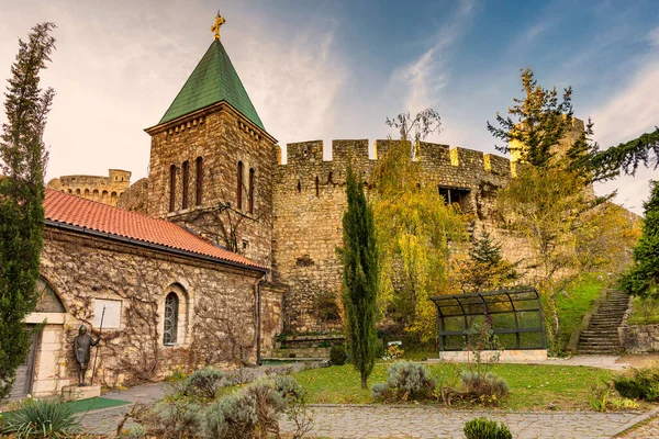 Little Rose Church Igreja Ruzica Igreja Ortodoxa Sérvia Fortaleza Belgrado — Fotografia de Stock