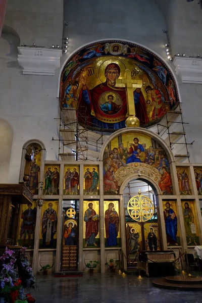 Belgrado Serbia Julio 2019 Interior Iglesia San Marcos Crkva Svetog —  Fotos de Stock