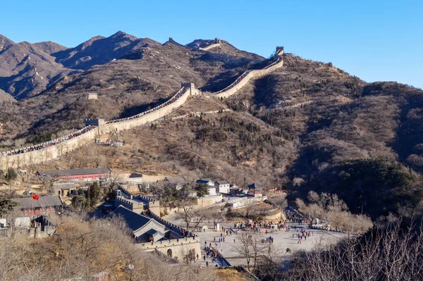 Badaling Abschnitt Der Chinesischen Mauer Etwa Kilometer Nördlich Von Peking — Stockfoto