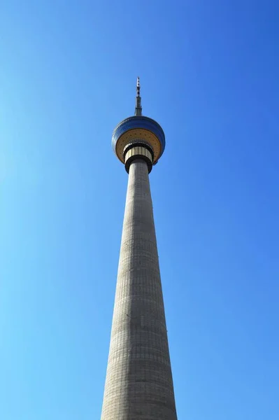 Pequim China Março 2014 Torre Central Rádio Uma Torre Telecomunicações — Fotografia de Stock