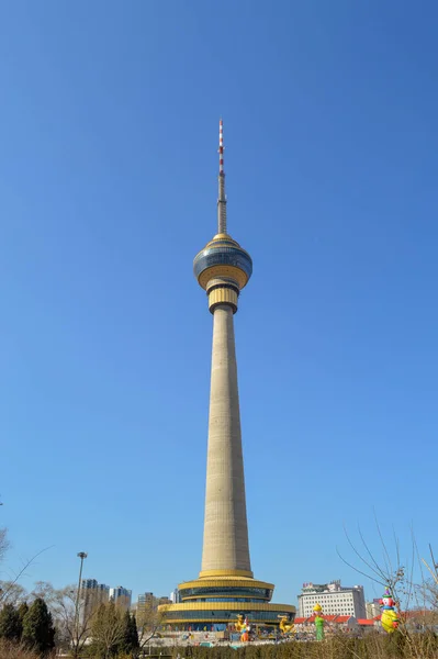 Beijing China Marzo 2014 Torre Central Radio Una Torre Observación —  Fotos de Stock
