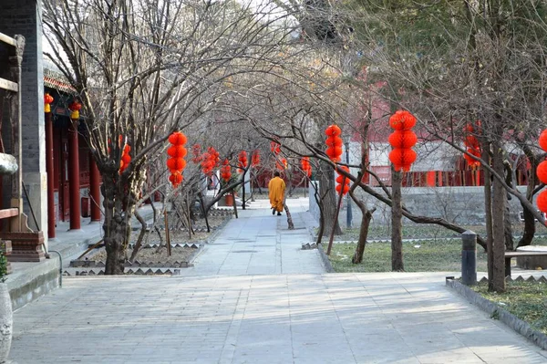 Пекин Китай Февраля 2014 Года Храм Фаюань Храм Происхождения Дхармы — стоковое фото
