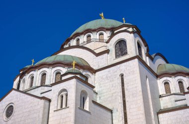 Sırbistan 'ın başkenti Belgrad' daki dünyanın en büyük Ortodoks Hıristiyan kiliselerinden biri olan Aziz Sava kilisesi