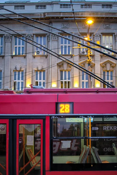 Belgrad Serbien September 2020 Obus Des Öffentlichen Verkehrsunternehmens Belgrad Gsp — Stockfoto