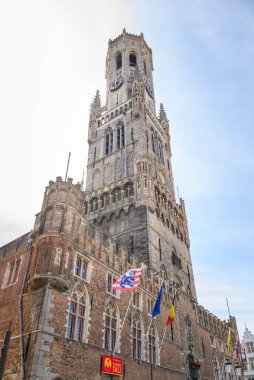Bruges Çanı, Belçika 'nın Bruges şehrinin tarihi merkezinde ortaçağ çan kulesi, 17 Temmuz 2025