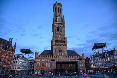 Bruges Çanı, Belçika 'nın Bruges şehrinin tarihi merkezinde ortaçağ çan kulesi, 17 Temmuz 2025