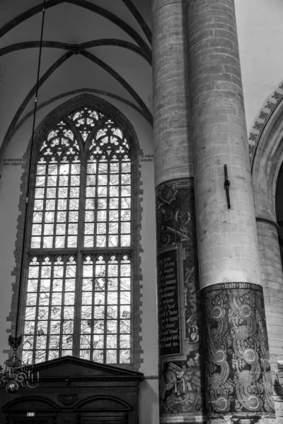 22 Temmuz 2025 'te Hollanda' nın Haarlem kentindeki Grote Markt meydanında yer alan Reformist Protestan Kilisesi, Saint Bavo Grote Kerk Kilisesi 'nin içidir.