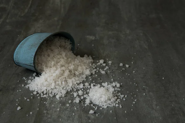 salt food ingrient for cooking on table stone background