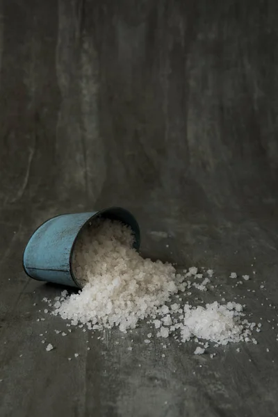 Ingerente Alimentos Salados Para Cocinar Sobre Fondo Piedra Mesa —  Fotos de Stock