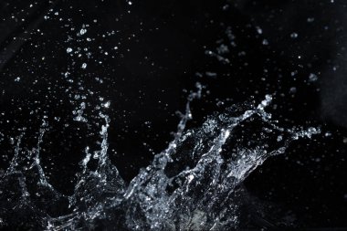 su sıçrama siyah arka plan zemin taze hissediyor