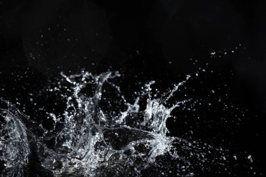 su sıçrama siyah arka plan zemin taze hissediyor