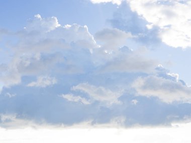 bulut gökyüzü mavi pastel peyzaj açık görünüm