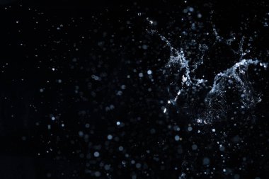 su sıçrama siyah arka plan zemin taze hissediyor