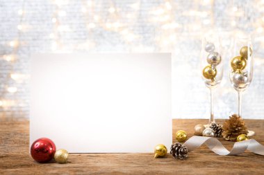 Yeni yıl partisi hediye mevcut kopya alan arka plan tebrik kartı ile zaman mutlu özel günlerinde kutlamak Noel