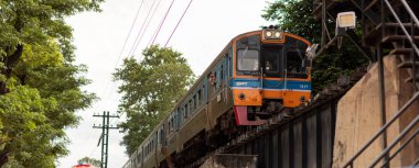 kwai nehir köprüsü , kanchanaburi 31 Ağustos 2019 tayland 