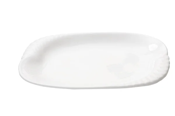 Plate white on white background clear and without depth of field — Stock Photo, Image