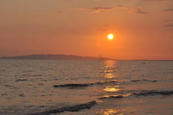 Günbatımı Maremma, İtalya.