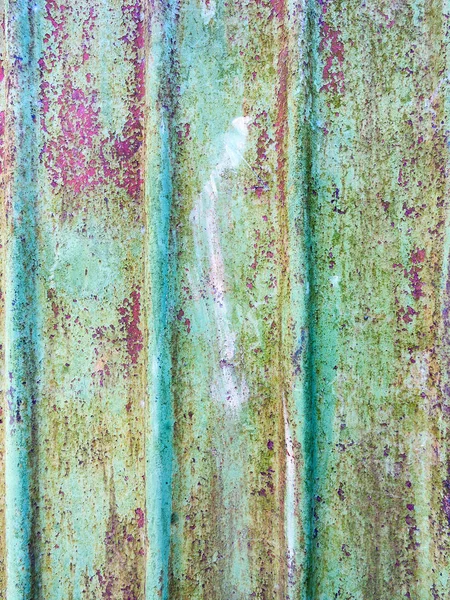 Creative Background Rusty Metal Painted Gray Paint Carelessly Remnants Torn — Stock Photo, Image