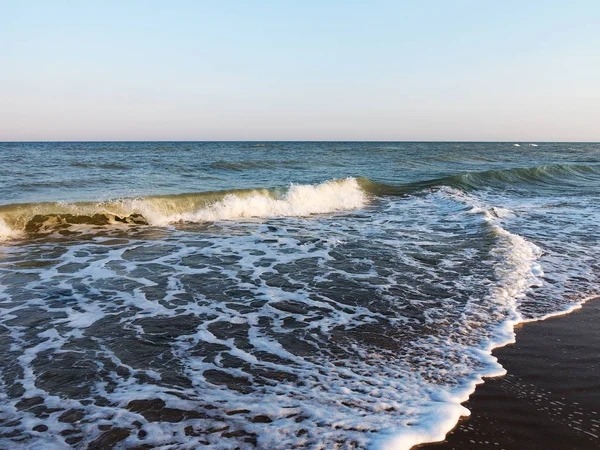 Relaxační Krajina Širokým Horizontem Oblohy Moře — Stock fotografie