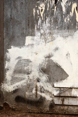 Arka plan doku duvar eski boya peeling ile. Eski ahşap arka plan ağaç eski boya artıkları parçaları kalıntıları ile. Doku eski ağaç bir kurulu ile boya, antika arka plan soyulması boya