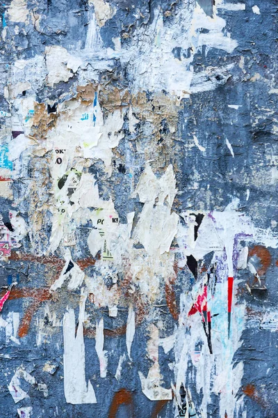 Vintage Billboard yırtık Poster, kağıt, reklamlar, çıkartmalar geniş arka plan veya doku ile. Kentsel yaratıcı duvar kağıdı tasarımı için. Soyut Web Banner. Posterler, kağıt yaratıcı olarak grunge eski duvarlarda kalıntıları