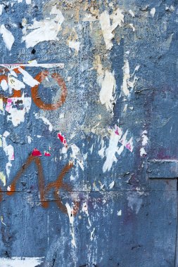 Vintage Billboard yırtık Poster, kağıt, reklamlar, çıkartmalar geniş arka plan veya doku ile. Kentsel yaratıcı duvar kağıdı tasarımı için. Soyut Web Banner. Posterler, kağıt yaratıcı olarak grunge eski duvarlarda kalıntıları