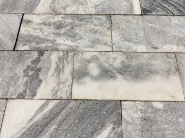 Kaldırım desen mermer plaka taş karo dış döşeme doku arka planını dış Teras, kapatmak, yüksek-anahtar sesi ve üstten görünüm