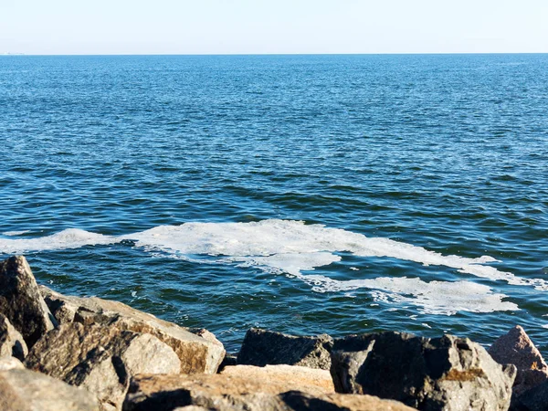 Plnoformátový Vzít Nějaké Extrémně Znečištěných Vod Dirty Mořské Vody Špína — Stock fotografie