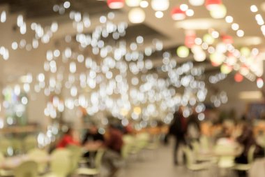 Bokeh, vintage c ile alışveriş merkezi perspektif bulanık görüntü