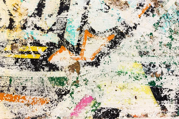 Абстрактний Творчий Фон Хаотичних Штрихів Старої Тріснутої Фарби Бетонній Стіні — стокове фото