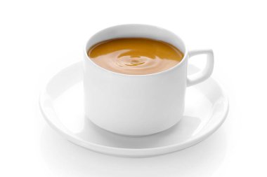 Beyaz arka planda bir fincan çay. Çay, Masala çayı.