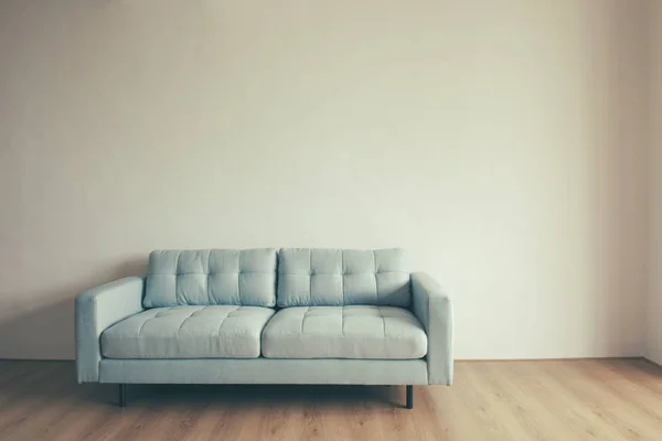 Blue sofa white background