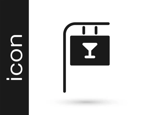 Grey Street Πινακίδα Επιγραφή Bar Εικονίδιο Απομονώνονται Λευκό Φόντο Κατάλληλο — Διανυσματικό Αρχείο