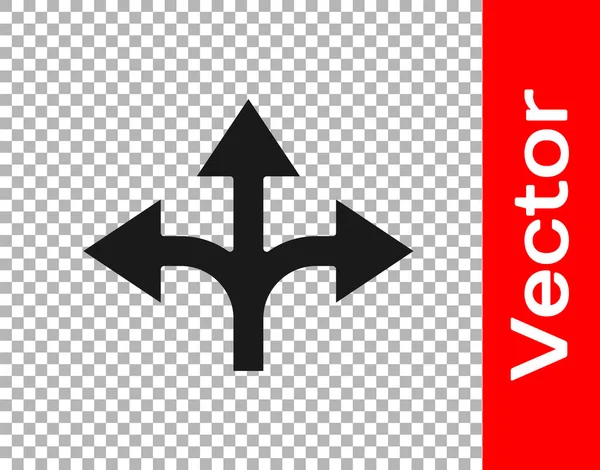 Schwarzes Verkehrszeichen Wegweiser Symbol Isoliert Auf Transparentem Hintergrund Zeiger Symbol — Stockvektor