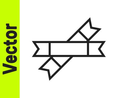 Siyah çizgi şeker paket simgesi beyaz arkaplanda izole edildi. Kahve, tuz, baharat gibi toplu gıda ürünleri için ayrı ayrı paketler. Vektör İllüstrasyonu