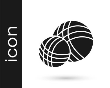 Beyaz arka planda gri iplik topu simgesi izole edildi. El yapımı, örgü ya da terzi için etiket. Vektör İllüstrasyonu