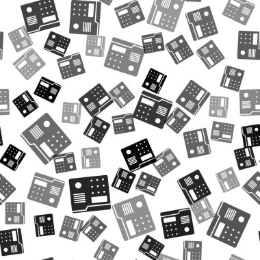 Kara Ev dahili iletişim sistemi simgesi beyaz arka planda izole edilmiş. Vektör İllüstrasyonu