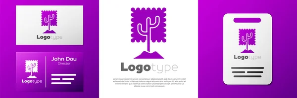 Logotype Icône Arbre Isolé Sur Fond Blanc Symbole Forestier Modèle — Image vectorielle