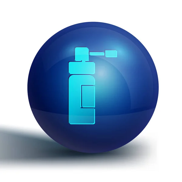 Blauwe Medische Fles Met Sproeier Spray Voor Behandeling Van Ziekten — Stockvector