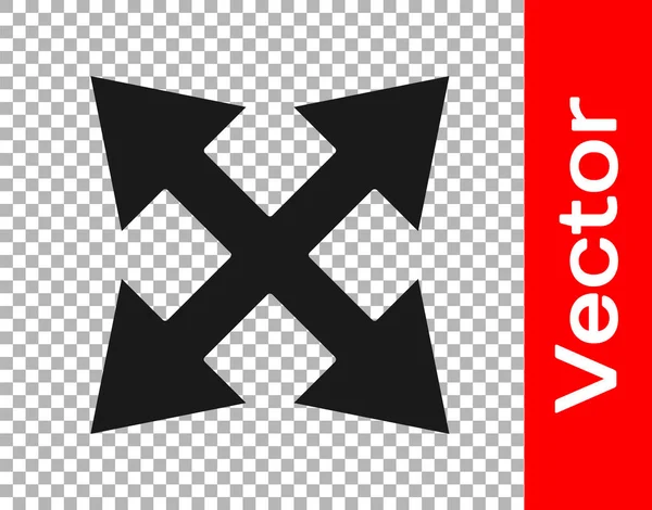 Schwarzes Verkehrszeichen Wegweiser Symbol Isoliert Auf Transparentem Hintergrund Zeiger Symbol — Stockvektor