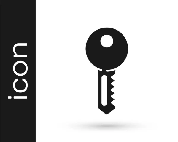 Icono Llave Grey House Aislado Sobre Fondo Blanco Ilustración Vectorial — Vector de stock