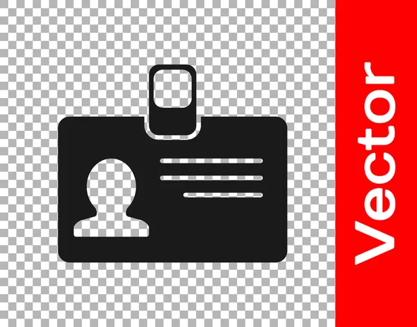 在透明背景上隔离的黑色标识徽章图标 它可用于演示 公司的身份 矢量插图 — 图库矢量图片