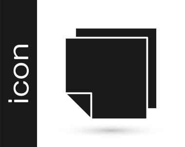 Gri Post not etiketleri beyaz arkaplanda izole edilmiş. Mesaj veya mesaj için yeri olan yapışkan kasetler. Vektör İllüstrasyonu.